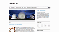 Desktop Screenshot of kunsten92.nl